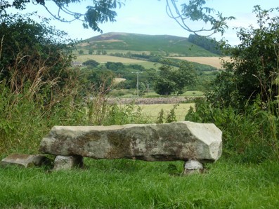Stone bench in Playwell Road