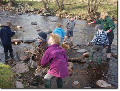 In the river